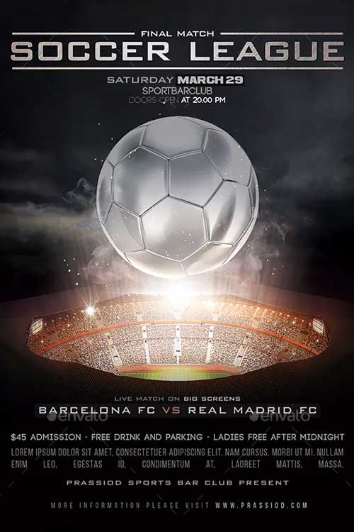 Soccer League Flyer Template