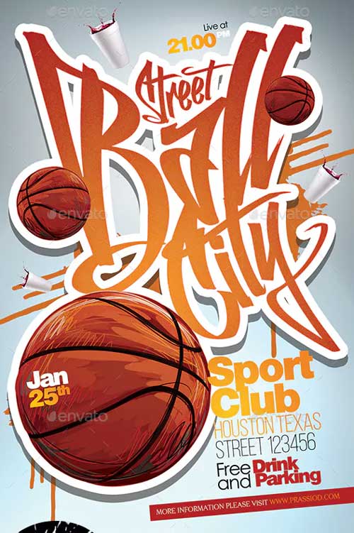 Streetball City Flyer Template