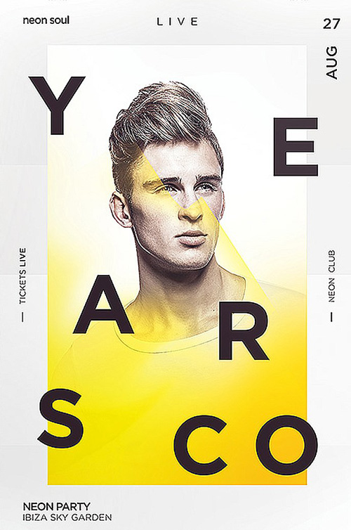 Summer Electro DJ Party Flyer Template