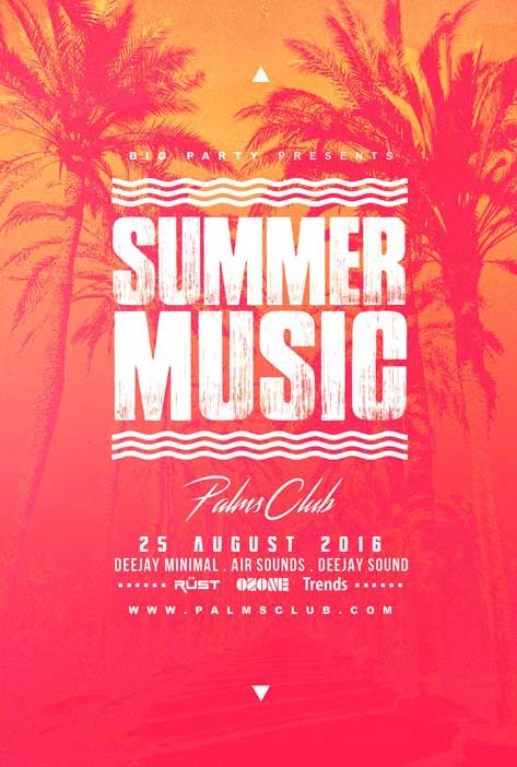 Summer Music Flyer Template