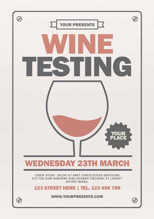 Wine Tasting Flyer Template