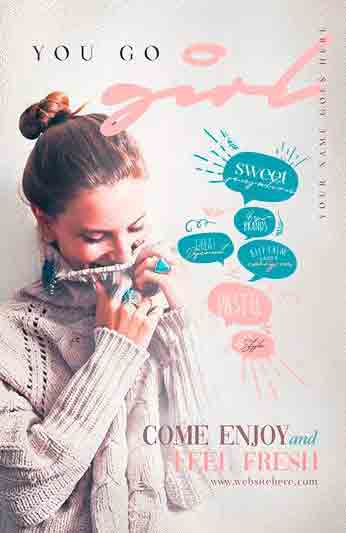 You Go Girl Flyer Template