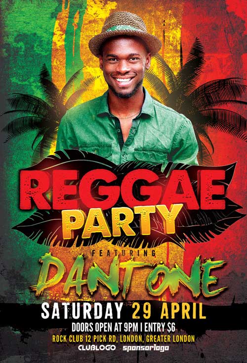 Reggae Party Flyer Template