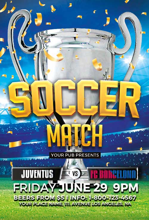 Soccer Tournament Flyer Template