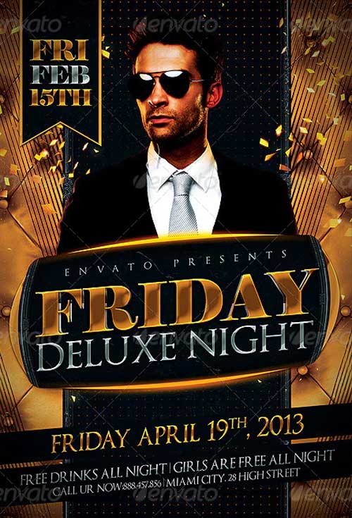 Deluxe Days Party Flyer Template