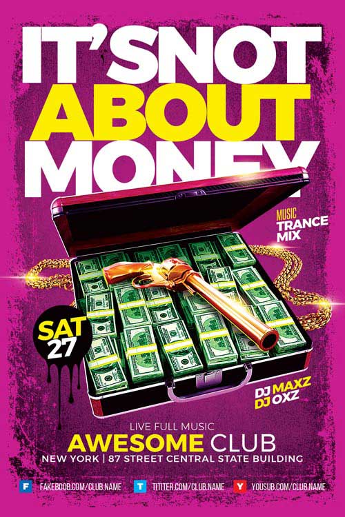 Money Club Flyer Template