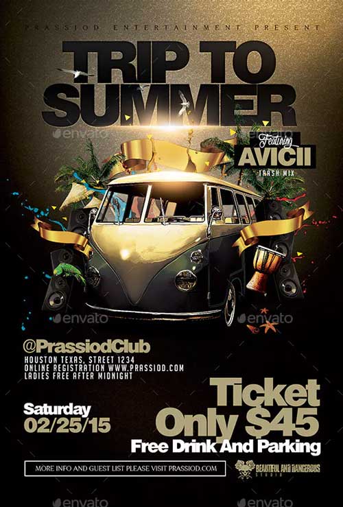 Trip To Summer Party Vol. 1 Flyer Template