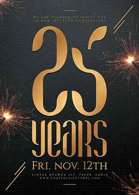 Birthday Anniversary Flyer Template