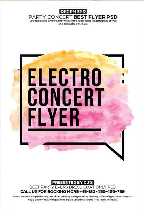 Electro Concert Flyer Template