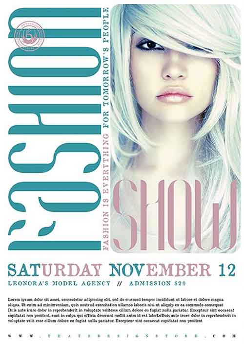 Modern Fashion Show Flyer Template