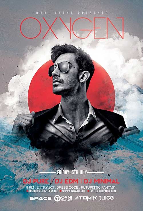 Oxygen DJ Party Flyer Template