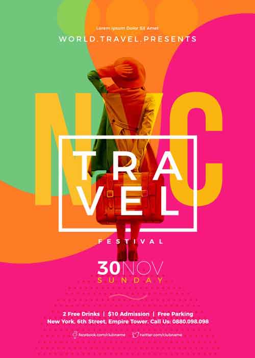Travel Event Poster Template