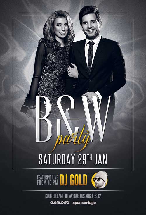 Elegant Night Party Flyer Template