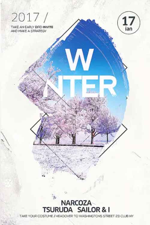 Modern Winter Event Flyer Template