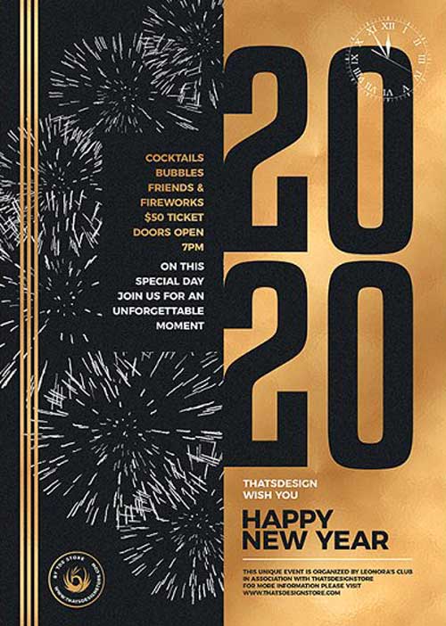 New Year Flyer Template