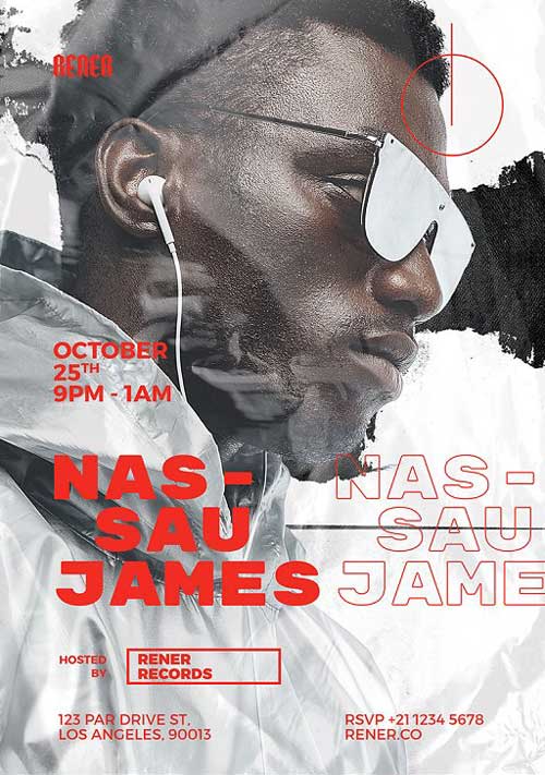 Hip Hop DJ Flyer Template