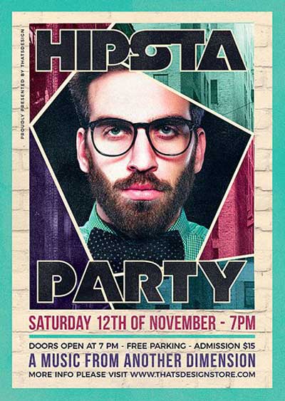 Hipsta Night Flyer Template