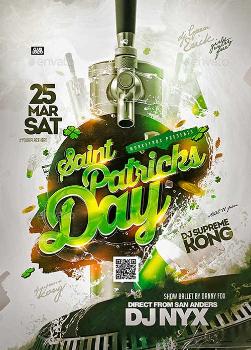 Saint Patricks Day Event Flyer Template