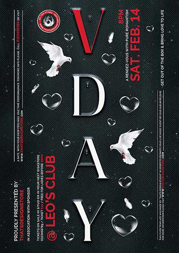 Valentines Day Flyer Template