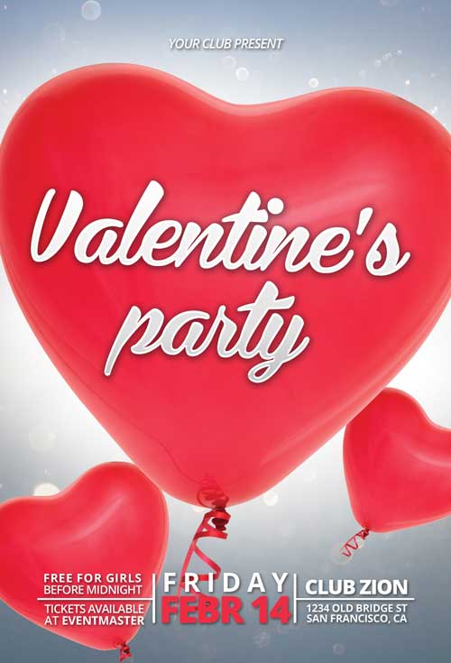 Free Valentine’s Day Flyer Template