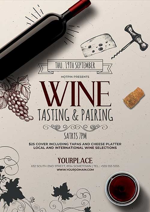 Wine Tasting Event Flyer Template