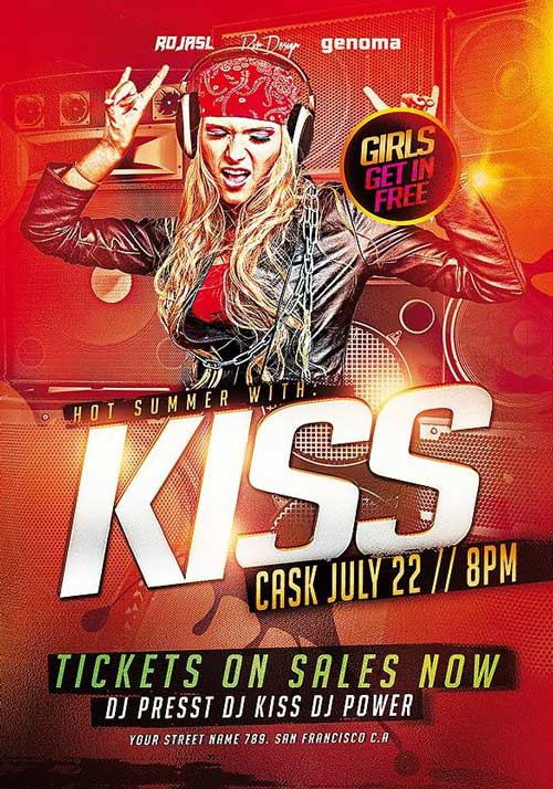 Female Guest DJ Flyer Template