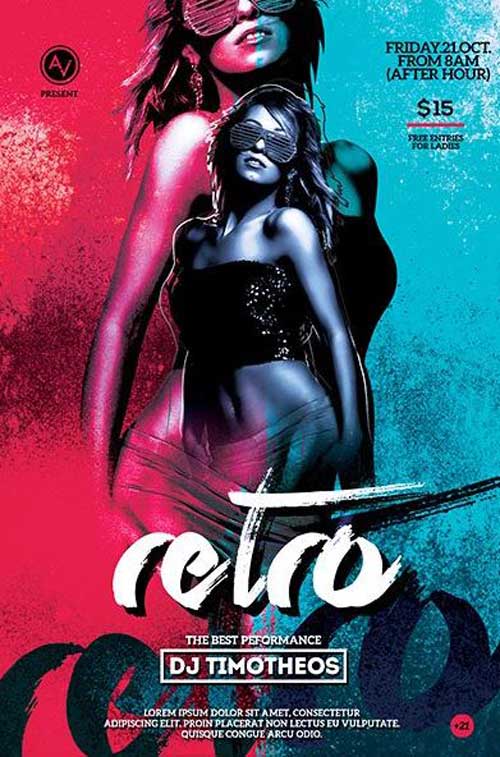 Retro Flyer Template