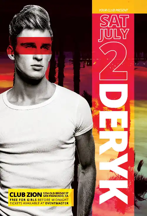 DJ Club Sound Free Flyer Template