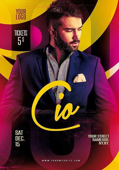 Elegant DJ Flyer Template
