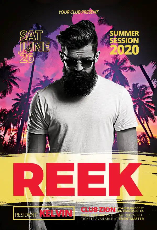 Free Club Party DJ Flyer Template