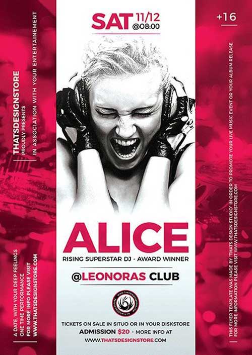 Special DJ Artist Flyer Template