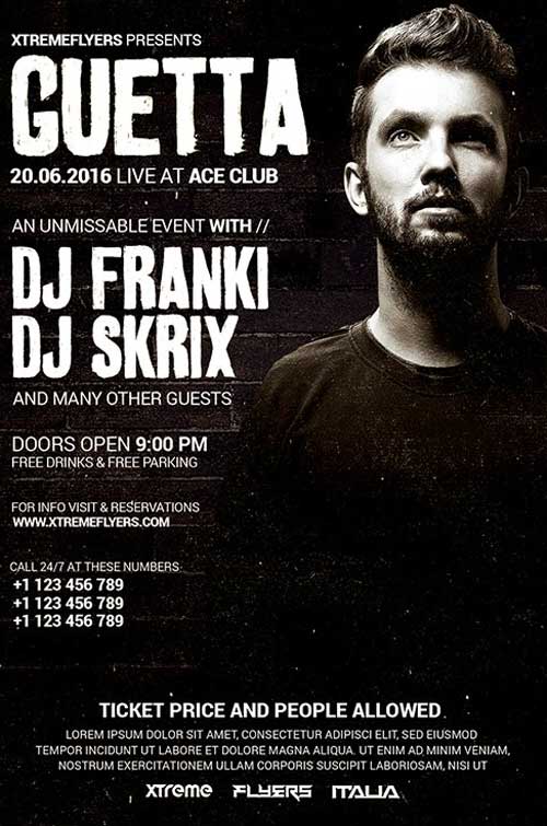 Guest DJ Club Flyer Template