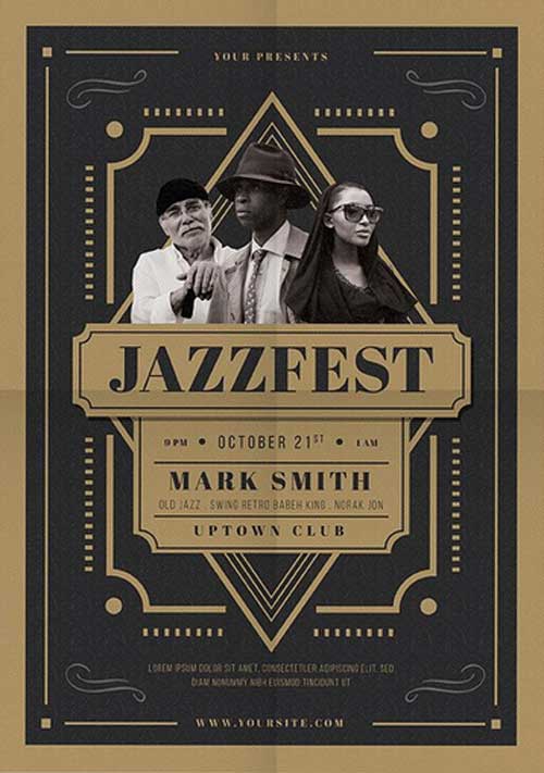Jazz Festival Club Flyer Template