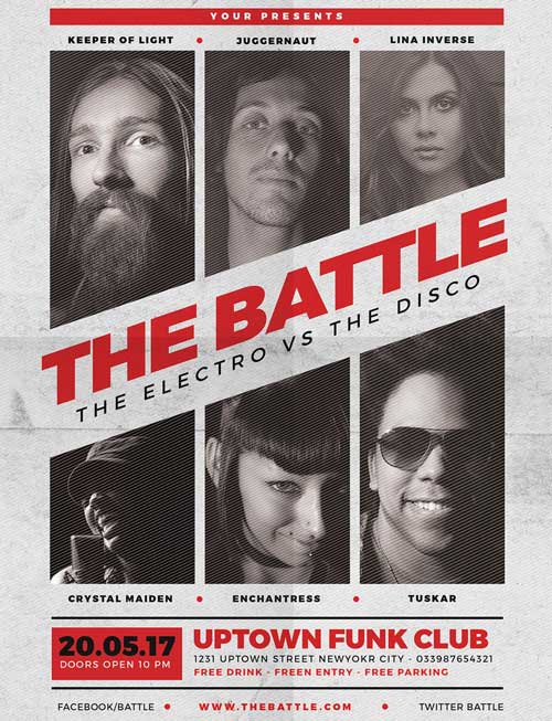 Music DJ Battle Flyer Template