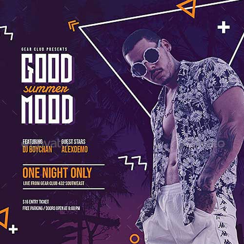 Summer Party Club Flyer Template