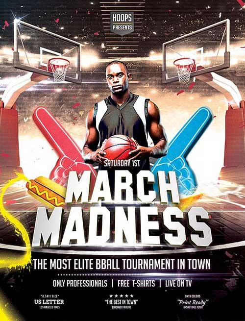 Basketball Hoops Flyer Template