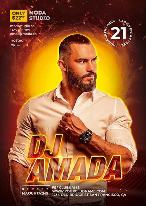 Dj Amada Flyer Templates