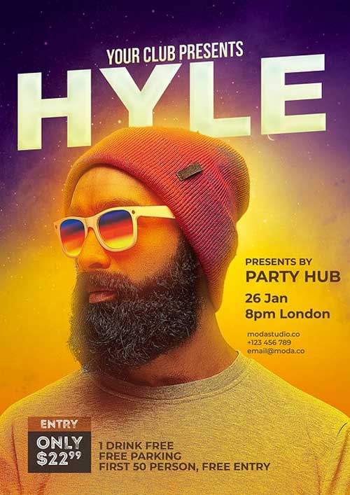 Dj Concert Flyer Templates
