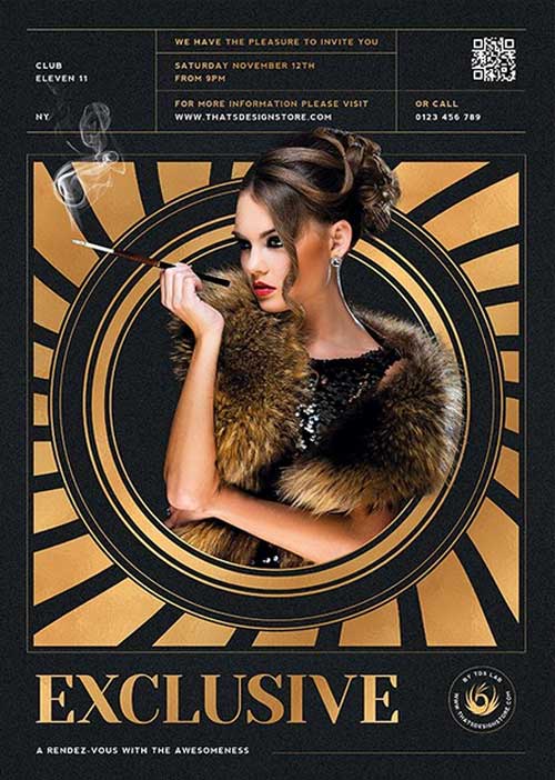 Exclusive Club Party Flyer Template