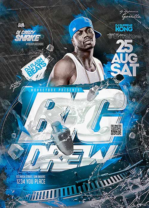 Hip Hop Condert Flyer Template