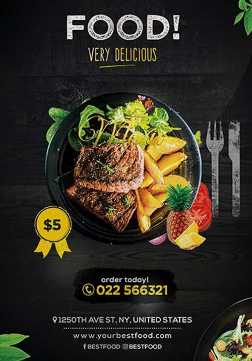 Modern Food Flyer Template