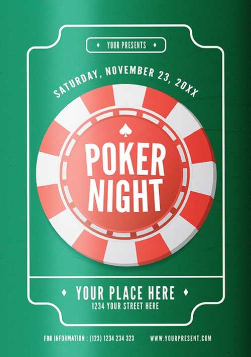 Poker Night Flyer Template