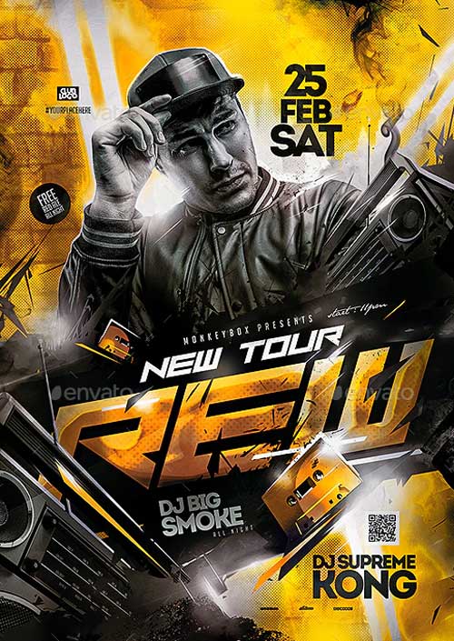 Urban Artist Club Flyer Template