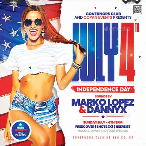 4th of July Event Instagram Template