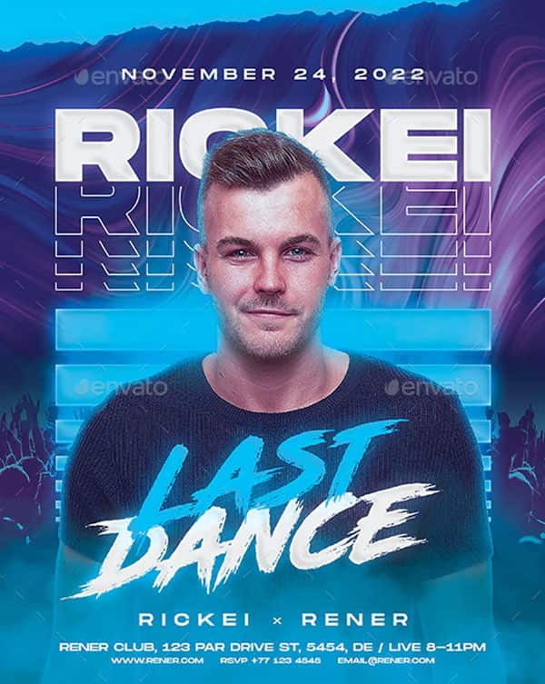 DJ Night Club Flyer Template