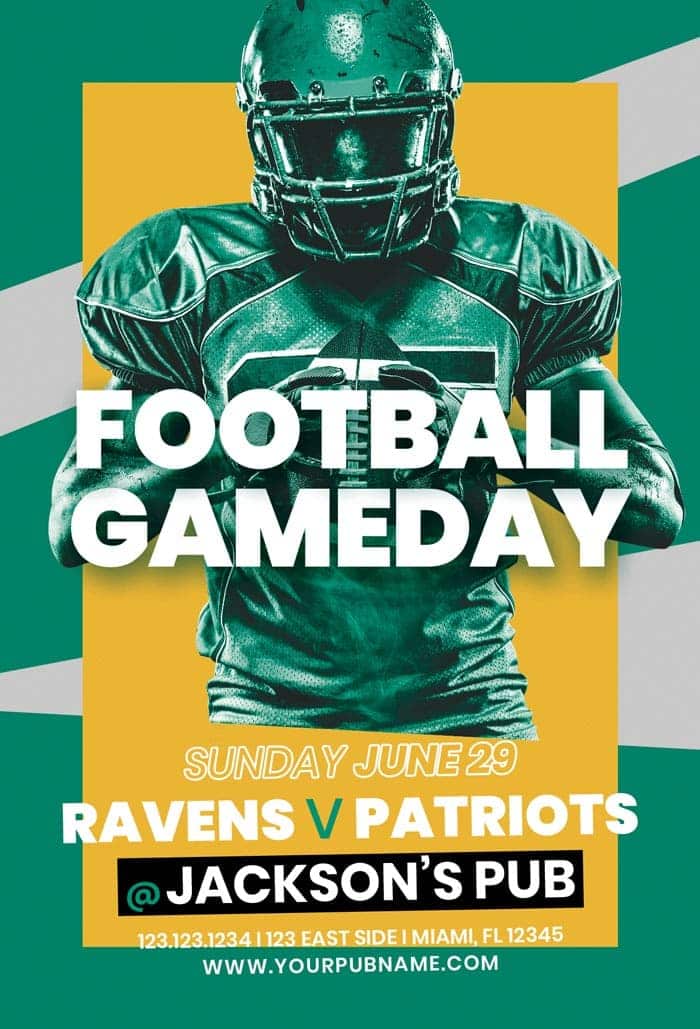 Free American Football Flyer Template