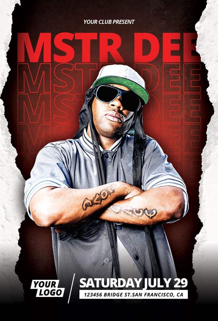 Free DJ Artist Music Flyer Template