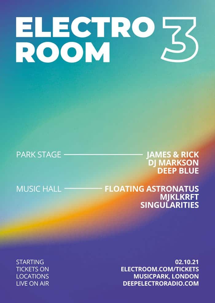 Free Electro Festival Poster Template