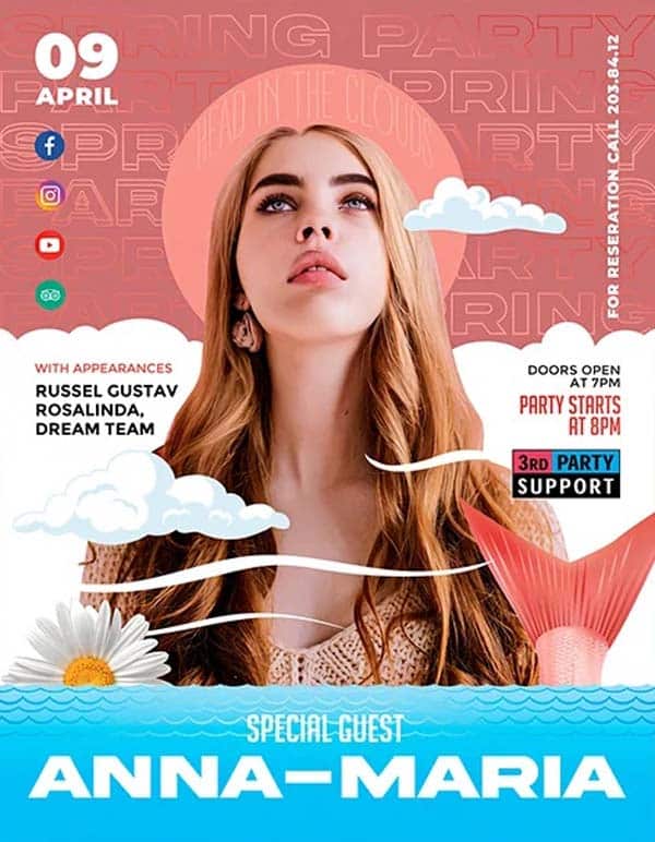 Free Guest DJ Event Flyer Template