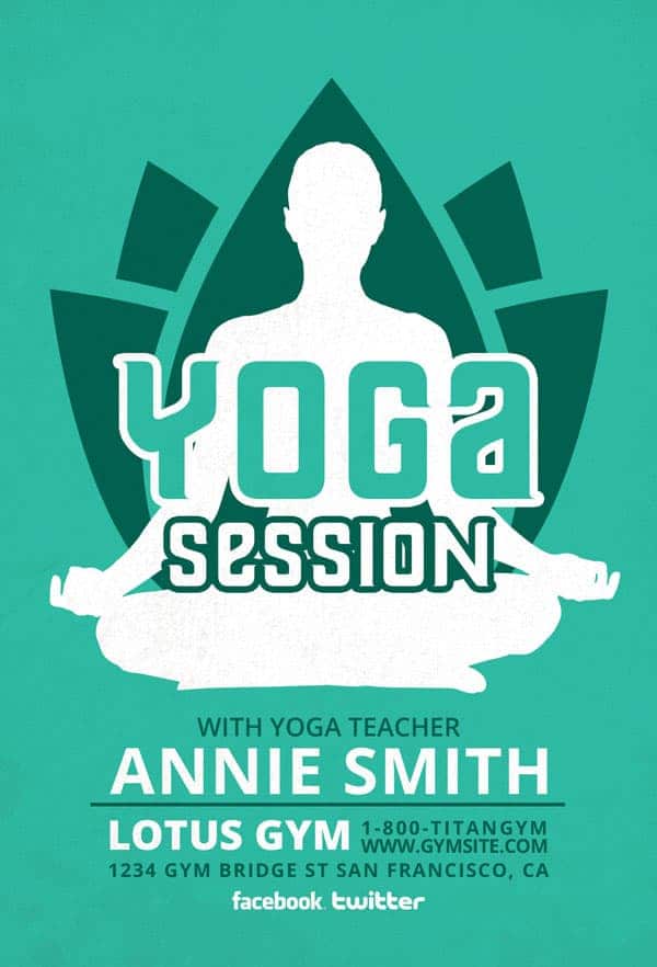 Free Yoga Flyer Template